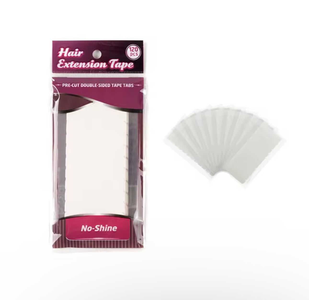 Cinta Adhesiva Impermeable para Extensiones – 120 Piezas