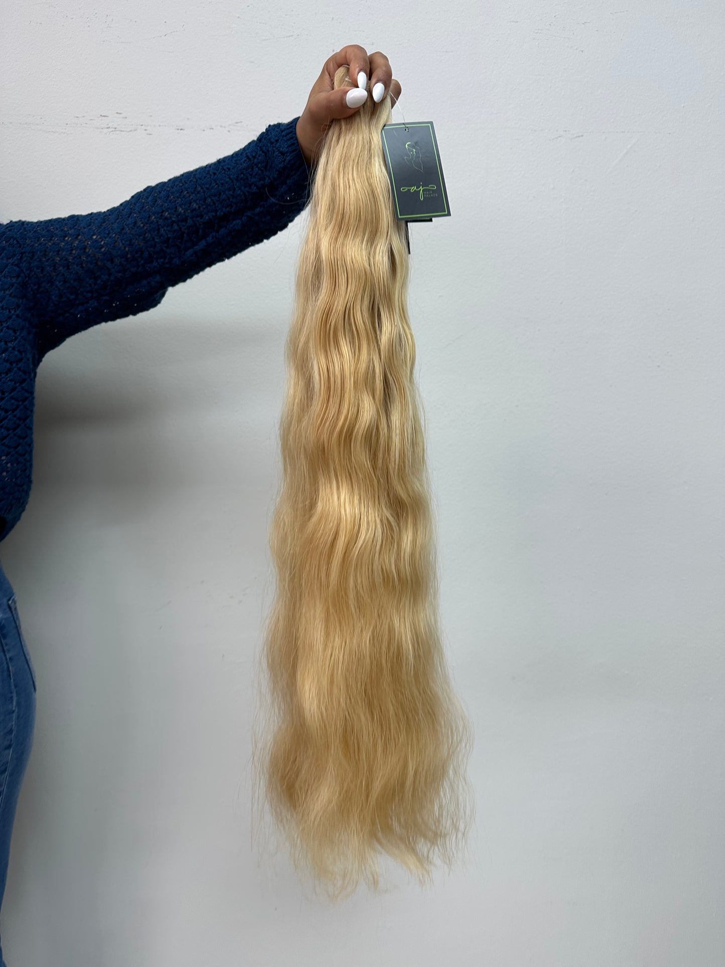 Caviar Exclusivo RAW Color Rubio Mixto 6AA 613 Weft Hair Extensions 100 gramos