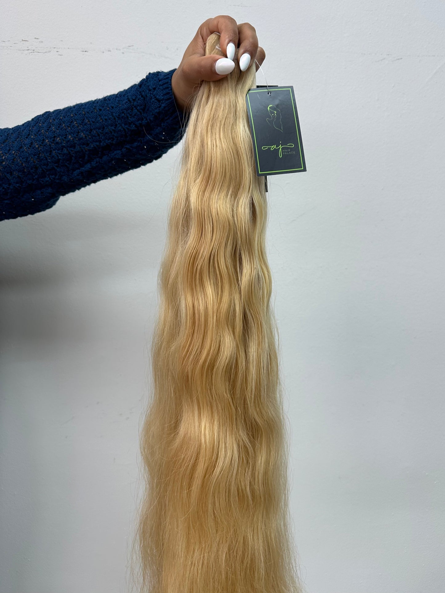 Caviar Exclusivo RAW Color Rubio Mixto 6AA 613 Weft Hair Extensions 100 gramos