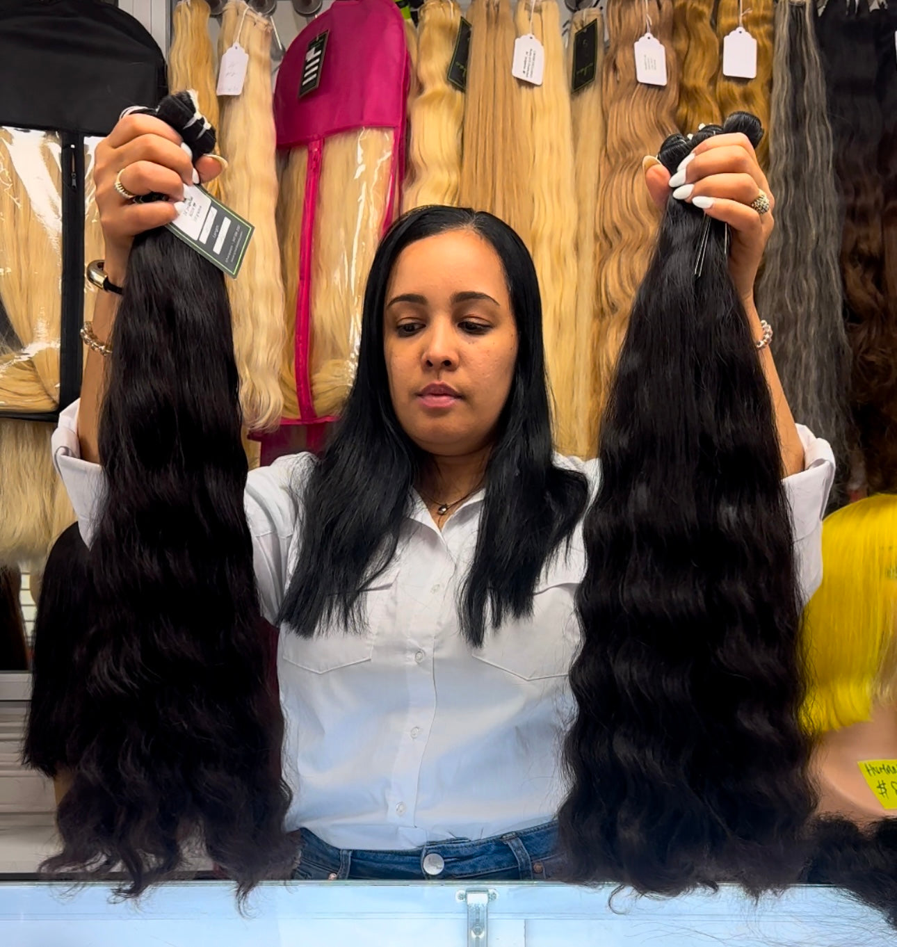 CAVIAR EXCLUSIVO RIZOS Suaves Weft extensión