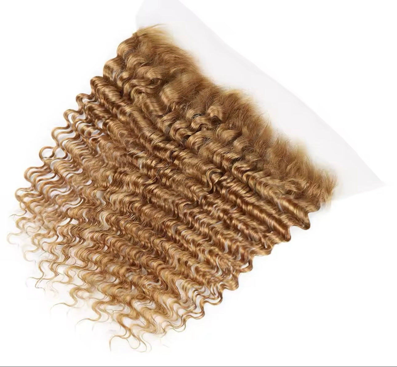Peluca Lace Front Rubia Miel Ondulada Profunda 13x6 Natural