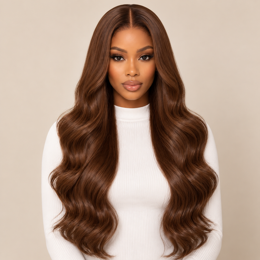 Caviar VIP  CHOCOLATE ondulado Weft extensiones