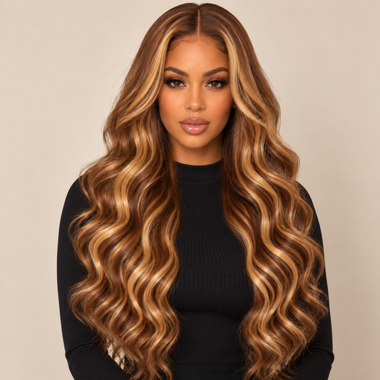 Caviar VIP Virgen mixto 4 AA H Weft Ondulado hair extensions